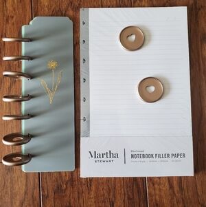 Martha Stewart Notebook Filler Paper, Bookmarks, Paper Stamp
